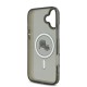 Husa pentru iPhone 16 - Karl Lagerfeld IML MagSafe (KLHMP16SHLSKCK) - Metal Karl&Choupette Head