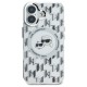 Husa pentru iPhone 16 - Karl Lagerfeld IML MagSafe (KLHMP16SHMCKMHT) - Transparent Monogram Karl&Choupette Head