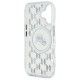 Husa pentru iPhone 16 - Karl Lagerfeld IML MagSafe (KLHMP16SHMCKMHT) - Transparent Monogram Karl&Choupette Head