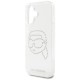 Husa pentru iPhone 16 - Karl Lagerfeld IML Rhinestones (KLHCP16SHKHDCELT) - Karl Head Transparent