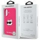 Husa pentru iPhone 16 - Karl Lagerfeld Silicone MagSafe (KLHMP16SSCHPPLF) - Fuchsia Choupette Head