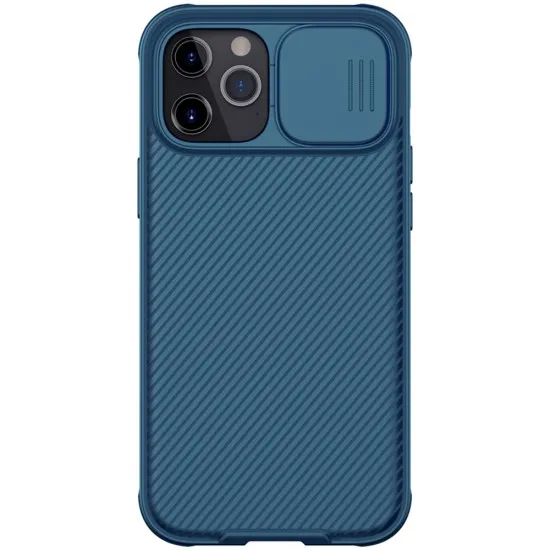 Husa pentru iPhone 16 - Nillkin CamShield Pro Magnetic - Blue Husa pentru iPhone 16 - Nillkin CamShield Pro Magnetic - Blue
