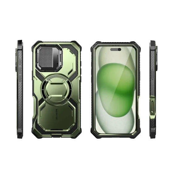 Husa pentru iPhone 16 Plus + Folie - I-Blason Armorbox - Guldan Husa pentru iPhone 16 Plus + Folie - I-Blason Armorbox - Guldan