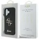 Husa pentru iPhone 16 Plus - Guess Glitter Fixed Big 4G (GUHCP16MHG4SGK) - Black