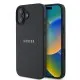 Husa pentru iPhone 16 Plus - Guess Grained Gold Ring MagSafe (GUHMP16MPGHSMMK) - Black Husa pentru iPhone 16 Plus - Guess Grained Gold Ring MagSafe (GUHMP16MPGHSMMK) - Black