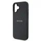 Husa pentru iPhone 16 Plus - Guess Grained Gold Ring MagSafe (GUHMP16MPGHSMMK) - Black Husa pentru iPhone 16 Plus - Guess Grained Gold Ring MagSafe (GUHMP16MPGHSMMK) - Black