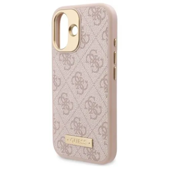 Husa pentru iPhone 16 Plus - Guess Hardcase 4G Logo Plate MagSafe (GUHMP16MU4GPRP) - Pink Husa pentru iPhone 16 Plus - Guess Hardcase 4G Logo Plate MagSafe (GUHMP16MU4GPRP) - Pink