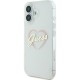 Husa pentru iPhone 16 Plus - Guess Hardcase IML Heart (GUHCP16MHCHGSPT) - Clear