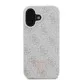 Husa pentru iPhone 16 Plus - Guess Leather 4G Triangle Strass (GUHCP16MP4TDPP) - Pink Husa pentru iPhone 16 Plus - Guess Leather 4G Triangle Strass (GUHCP16MP4TDPP) - Pink