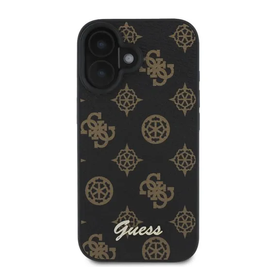 Husa pentru iPhone 16 Plus - Guess Peony Script MagSafe (GUHMP16MPGPYSK) - Black Husa pentru iPhone 16 Plus - Guess Peony Script MagSafe (GUHMP16MPGPYSK) - Black