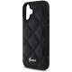 Husa pentru iPhone 16 Plus - Guess Quilted Metal Logo (GUHCP16MPSQSQSK) - Black