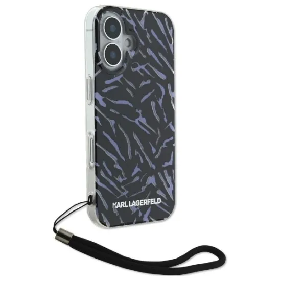 Husa pentru iPhone 16 Plus - Karl Lagerfeld Hardcase (KLHCP16MHZBPKCCU) - Purple Zebra With Cord Husa pentru iPhone 16 Plus - Karl Lagerfeld Hardcase (KLHCP16MHZBPKCCU) - Purple Zebra With Cord