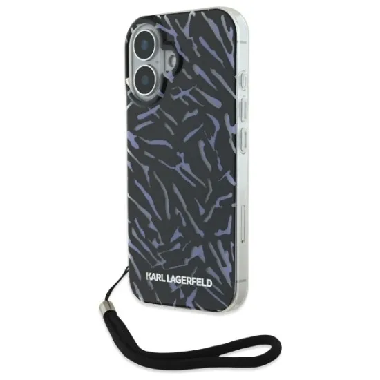 Husa pentru iPhone 16 Plus - Karl Lagerfeld Hardcase (KLHCP16MHZBPKCCU) - Purple Zebra With Cord Husa pentru iPhone 16 Plus - Karl Lagerfeld Hardcase (KLHCP16MHZBPKCCU) - Purple Zebra With Cord