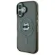Husa pentru iPhone 16 Plus - Karl Lagerfeld IML MagSafe (KLHMP16MHLSCHK) - Metal Choupette`s Head