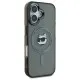 Husa pentru iPhone 16 Plus - Karl Lagerfeld IML MagSafe (KLHMP16MHLSCHK) - Metal Choupette`s Head