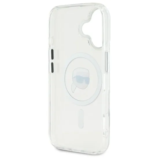 Husa pentru iPhone 16 Plus - Karl Lagerfeld IML MagSafe (KLHMP16MHLSKIH) - White Karl`s Head Husa pentru iPhone 16 Plus - Karl Lagerfeld IML MagSafe (KLHMP16MHLSKIH) - White Karl`s Head