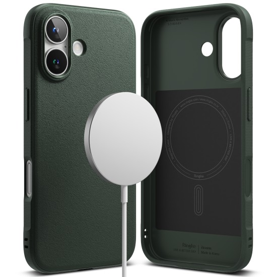 Husa pentru iPhone 16 Plus - Ringke Onyx MagSafe - Dark Green