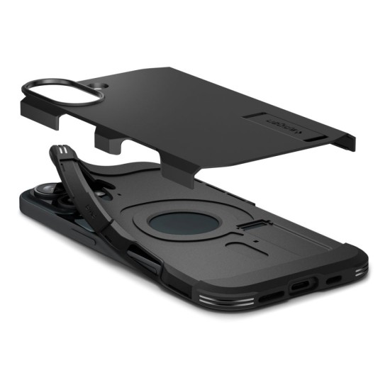 Husa pentru iPhone 16 Plus - Spigen Tough Armor MagSafe - Black