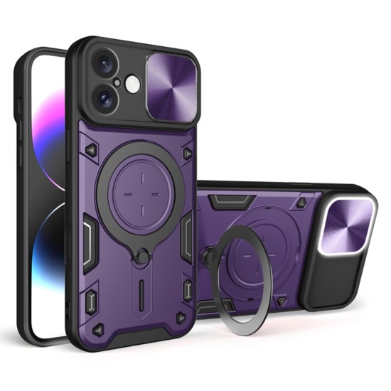 Husa pentru iPhone 16 Plus - Techsuit CamGuard Pro - Purple