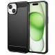 Husa pentru iPhone 16 Plus - Techsuit Carbon Silicone - Black