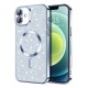 Husa pentru iPhone 16 Plus - Techsuit Luxury Glitter MagSafe - Light Blue