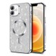 Husa pentru iPhone 16 Plus - Techsuit Luxury Glitter MagSafe - Silver