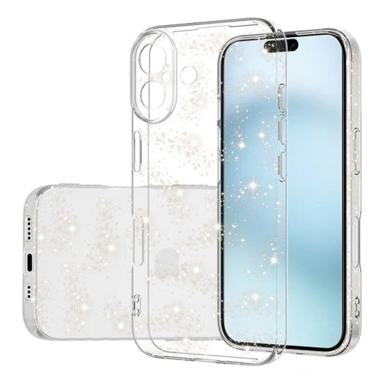 Husa pentru iPhone 16 Plus - Techsuit SparkleSkin Series - Clear