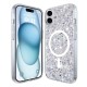 Husa pentru iPhone 16 Plus - Techsuit Sparkly Glitter MagSafe - White