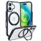 Husa pentru iPhone 16 Plus - Torras Ostand R Fusion Series - Black Husa pentru iPhone 16 Plus - Torras Ostand R Fusion Series - Black