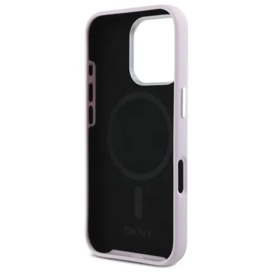 Husa pentru iPhone 16 Pro - DKNY Hardcase Liquid Silicone (DKHMP16LSMCHLP) - Pink Husa pentru iPhone 16 Pro - DKNY Hardcase Liquid Silicone (DKHMP16LSMCHLP) - Pink