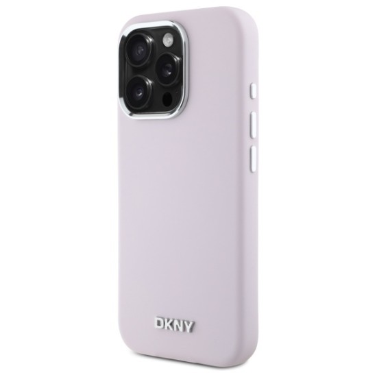 Husa pentru iPhone 16 Pro - DKNY Hardcase Liquid Silicone (DKHMP16LSMCHLP) - Pink