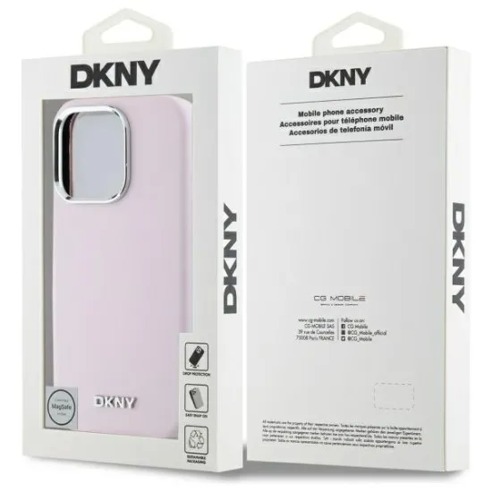 Husa pentru iPhone 16 Pro - DKNY Hardcase Liquid Silicone (DKHMP16LSMCHLP) - Pink Husa pentru iPhone 16 Pro - DKNY Hardcase Liquid Silicone (DKHMP16LSMCHLP) - Pink