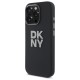 Husa pentru iPhone 16 Pro - DKNY Hardcase Liquid Silicone Metal Logo (DKHCP16LSMCBSK) - Black