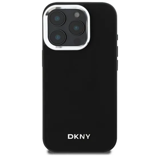 Husa pentru iPhone 16 Pro - DKNY Hardcase Plain Silver Logo MagSafe (DKHMP16LPSCMCLK) - Black Husa pentru iPhone 16 Pro - DKNY Hardcase Plain Silver Logo MagSafe (DKHMP16LPSCMCLK) - Black