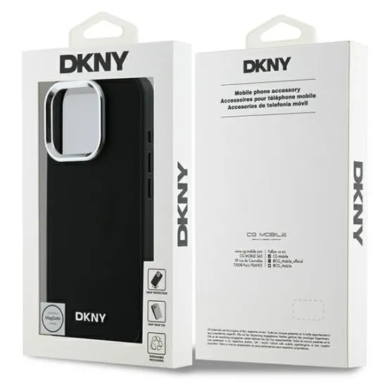 Husa pentru iPhone 16 Pro - DKNY Hardcase Plain Silver Logo MagSafe (DKHMP16LPSCMCLK) - Black Husa pentru iPhone 16 Pro - DKNY Hardcase Plain Silver Logo MagSafe (DKHMP16LPSCMCLK) - Black