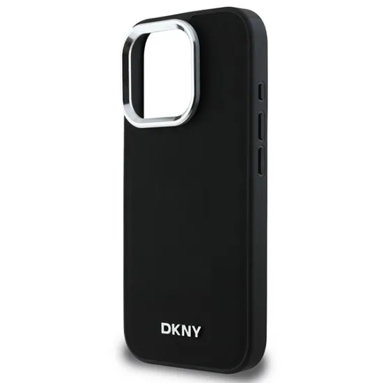 Husa pentru iPhone 16 Pro - DKNY Hardcase Plain Silver Logo MagSafe (DKHMP16LPSCMCLK) - Black Husa pentru iPhone 16 Pro - DKNY Hardcase Plain Silver Logo MagSafe (DKHMP16LPSCMCLK) - Black