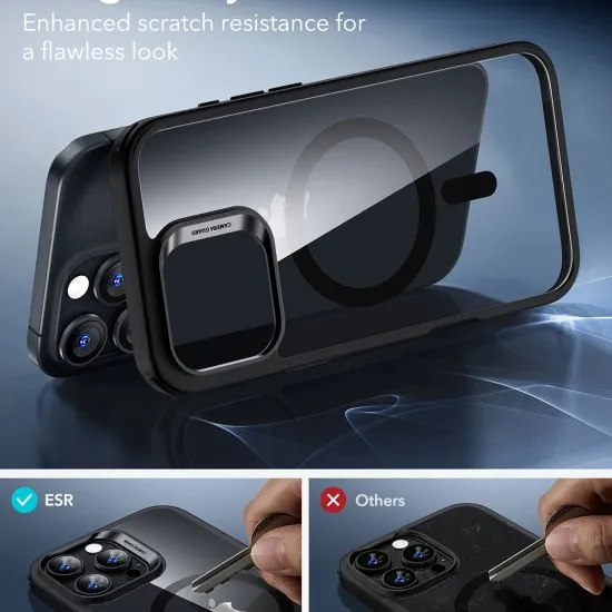 Husa pentru iPhone 16 Pro - ESR Classic Hybrid HaloLock - Clear Black Husa pentru iPhone 16 Pro - ESR Classic Hybrid HaloLock - Clear Black