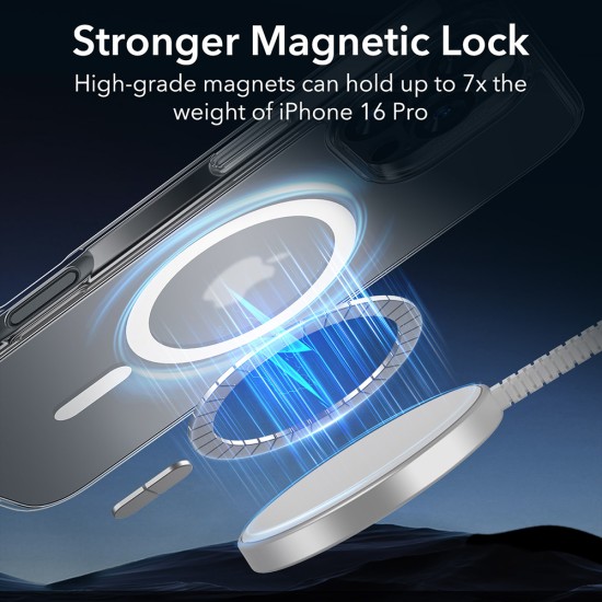 Husa pentru iPhone 16 Pro - ESR Classic Hybrid HaloLock - Frosted Clear