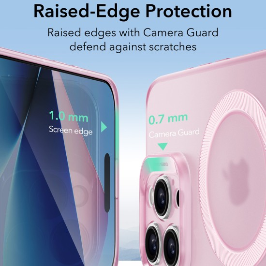 Husa pentru iPhone 16 Pro - ESR Zero HaloLock - Frosted Pink