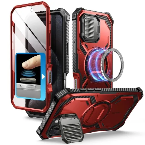 Husa pentru iPhone 16 Pro + Folie - I-Blason Armorbox - Ruddy Husa pentru iPhone 16 Pro + Folie - I-Blason Armorbox - Ruddy
