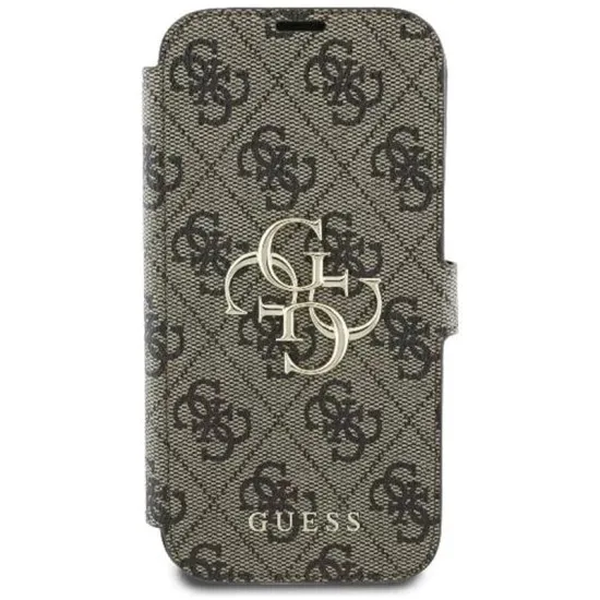 Husa pentru iPhone 16 Pro - Guess Book 4G (GUBKP16L4GMGBR) - Brown Husa pentru iPhone 16 Pro - Guess Book 4G (GUBKP16L4GMGBR) - Brown