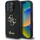 Husa pentru iPhone 16 Pro - Guess Glitter Fixed Big 4G (GUHCP16LHG4SGK) - Black