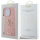 Husa pentru iPhone 16 Pro - Guess Glitter Fixed Big 4G (GUHCP16LHG4SGP) - Pink