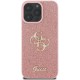 Husa pentru iPhone 16 Pro - Guess Glitter Fixed Big 4G (GUHCP16LHG4SGP) - Pink