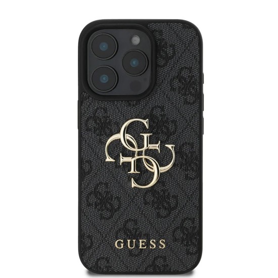 Husa pentru iPhone 16 Pro - Guess Hardcase 4G Big Logo (GUHCP16L4GMGGR) - Black