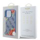 Husa pentru iPhone 16 Pro - Guess Hardcase 4G Flower Print MagSafe (GUHMP16LP4ROPEMCB) - Blue