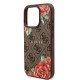 Husa pentru iPhone 16 Pro - Guess Hardcase 4G Flower Print MagSafe (GUHMP16LP4ROPEMCW) - Brown