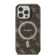 Husa pentru iPhone 16 Pro - Guess IML 4G Background MagSafe (GUHMP16LH4DTEW) - Brown