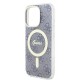 Husa pentru iPhone 16 Pro - Guess IML 4G MagSafe (GUHMP16LH4STB) - Blue