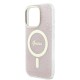 Husa pentru iPhone 16 Pro - Guess IML 4G MagSafe (GUHMP16LH4STP) - Pink